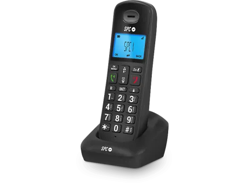 Teléfono | SPC GOSSIP 2, Single, Inalámbrico, Agenda para 50 contactos, Manos libres, Modo Eco, Negro