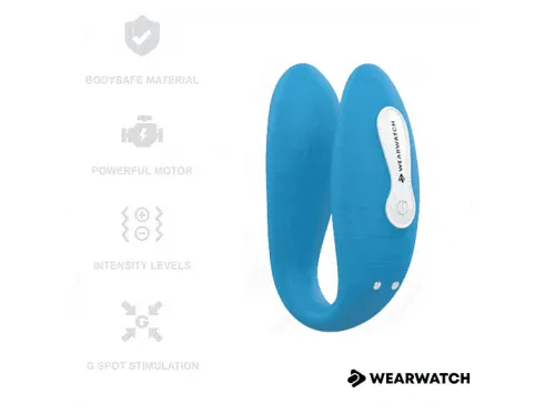 Vibrador | KEINEMARKE PLACER DUAL TECNOLOGÍA INALÁMBRICA WATCHME INDIGO, A base de silicona, No especificado