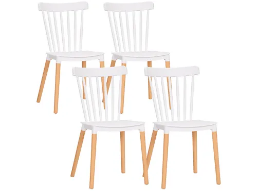 Sillas de comedor | HOMCOM 835-834V00WT, Blanco
