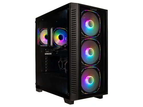 PC gaming | CAPTIVA Entry Gaming R98-276, AMD Ryzen 5 7500X3D, 6 Núcleos, 16 GB RAM, 1 TB SSD, GeForce RTX™ 5060 Ti, FreeDOS (Sin sistema operativo), Negro