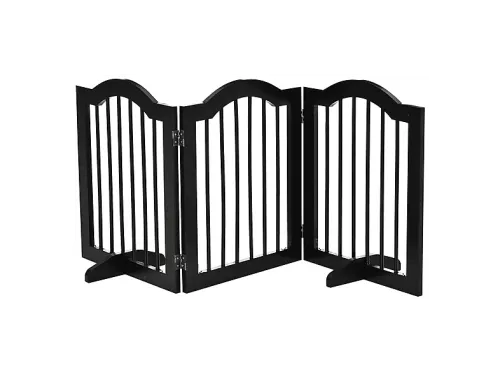 Barrera de Seguridad | PAWHUT D06-048V01BK, para Perro, Negro