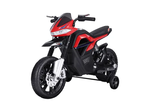 Moto Eléctrica Infantil | HOMCOM +3 Años, Batería 6V, Luces, Música, 105x52.3x62.3cm
