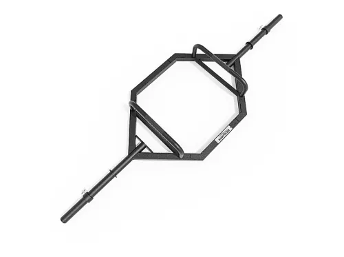 Barra de musculación | BEHUMAX Rackable Hex, Negro