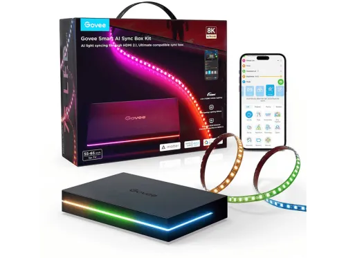 Tira LED | GOVEE AI Sync Box 2, Control por voz, Regulador de intensidad, Multicolor