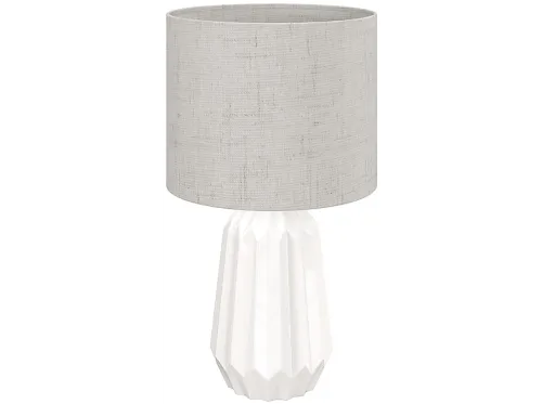 Lámpara de mesa | B31-595V90BG HOMCOM, Blanco y Beige