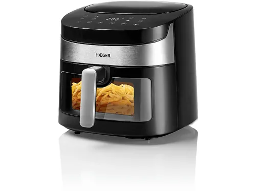 Freidora Sin Aceite | HAEGER Air Banquet, 1800 W, 8 l, Negro
