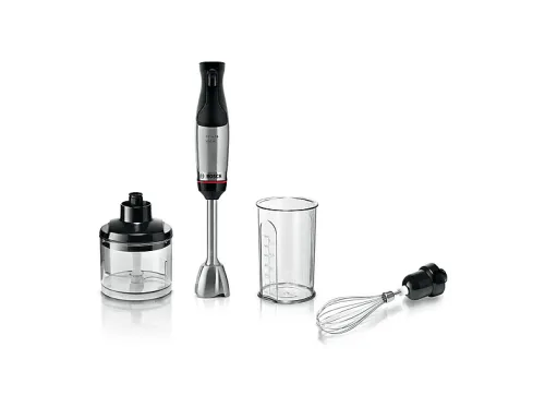 Batidora de mano | BOSCH MSM6M621, 1000 W, 12 velocidades, Negro, Acero inoxidable