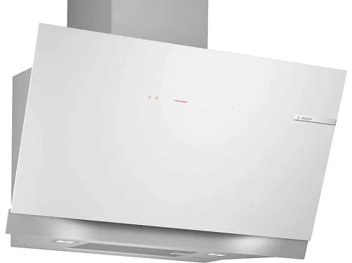 Campana decorativa | BOSCH DWK91LT20, 3 velocidades, 441 m³/h, 890 mm, cristal blanco