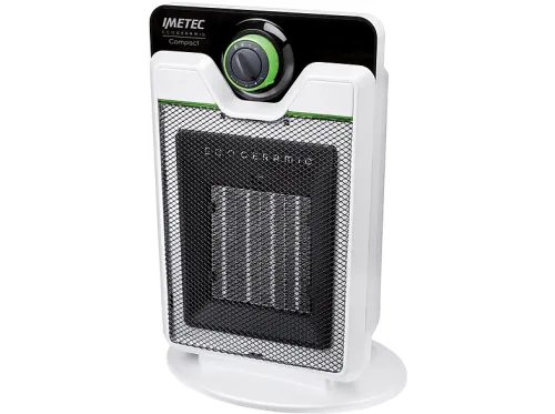 Calefactor portátil | IMETEC 212007481, 2000 W, 3 niveles de calor, Negro