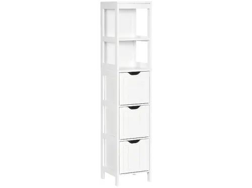Mueble de baño | HOMCOM 834-492V00WT, , 30 cm x 141,6 cm x 30 cm, Blanco