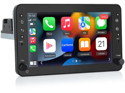 Autorradio | Para Alfa Romeo159 HEXINEX, 7 "", carplay, android auto, GPS, SWC, WIFI, GPS, negro