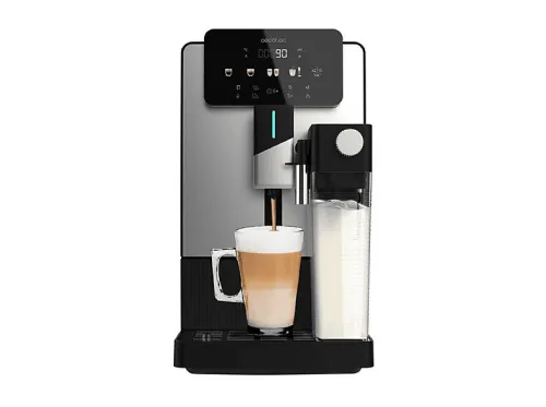 Cafetera superautomática | CECOTEC Cremmaet Latte, 19 bar, 1300 W, 400 ml, 1 tazas, Negro
