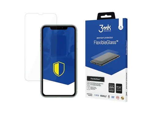 Protector pantalla móvil | Apple iPhone 11 - FlexibleGlass 3MK, Apple, Apple iPhone 11, Cristal híbrido