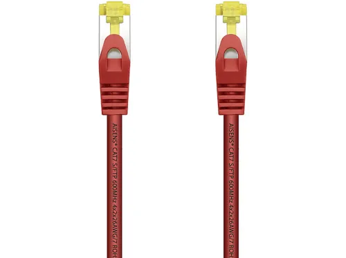 Cable de red | AISENS A146-0469, Cat-7, , Rojo