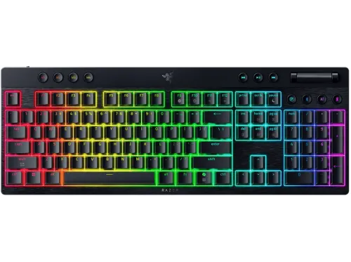 TECLADO GAMING | RAZER BlackWidow V4 LowProfile HyperSpeed, QWERTY, USB Type-C, Negro, Con cable y sin cable, Teclas iluminadas, idioma: US, Negro