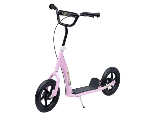 Patinete | HOMCOM Patinete para Niños, ajustable en altura, 2 ruedas, 12 pulgadas, manillar ajustable, #, 88 cm, 7 año(s), Acero, Plástico, EVA