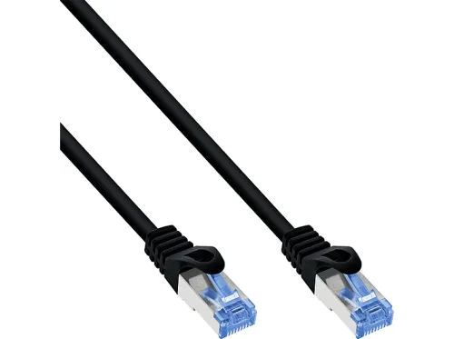 Cable de red | INLINE 74815S, Cat-6A, , Negro