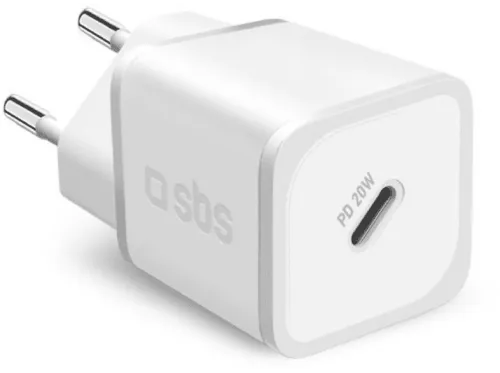 Cargador de móvil | SBS TETRGAN1C20W, 1 puertos, Blanco
