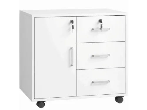 Archivador | HOMCOM 838-494V00WT, , 40 cm x 56 cm x 60 cm, Blanco