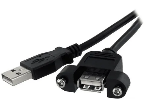 Cable USB | STARTECH USBPNLAFAM1 / 30CM USB 2.0 PARA MON, USB 2.0, Negro