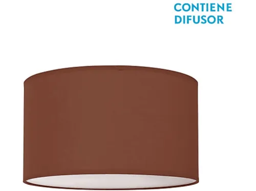Plafón | NICOLE FABRILAMP, Marrón Chocolate
