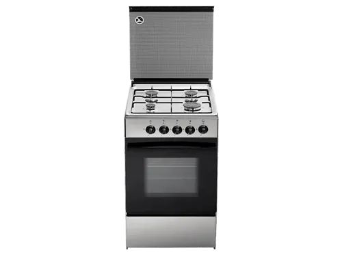 Cocina | JFG4 007490 JOCEL, 4 zonas, 54 l, Esmalte fácil de limpiar, 52 cm, Plata