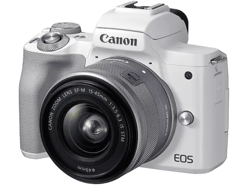 Cámara EVIL | CANON EOS M50MARK II WH M15-45 S EU26, 25,8 megapixel, CMOS, 4K, Blanco