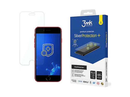 Protector pantalla móvil | Apple iPhone 7/8/SE 2020/2022 - 3mk SilverProtection+ 3MK, Apple, Apple iPhone 7/8/SE 2020/2022, Película protectora