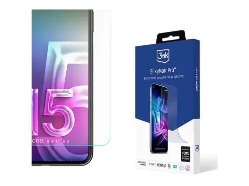 Protector pantalla móvil | Apple iPhone 15 Plus - 3mk Silky Matt Pro 3MK, Apple iPhone 15 Plus, Apple iPhone 15 Plus, Apple iPhone 15 Plus