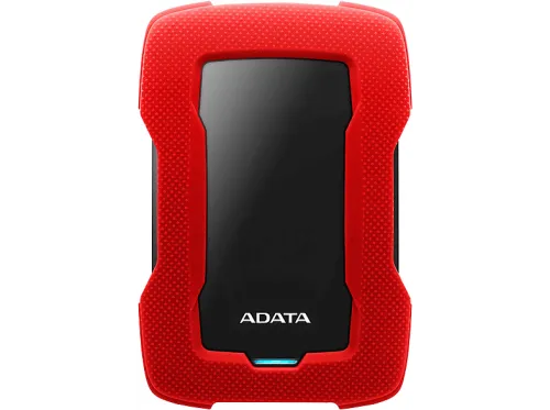 Disco duro externo 1 TB | ADATA AHD330-1TU31-CRD, 2,5 ", HDD, Rojo