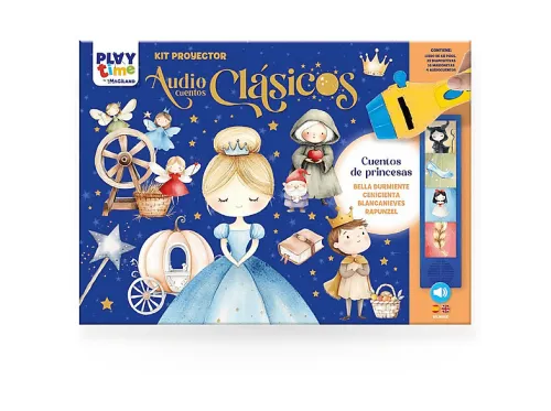 Juguete educativo | DRIM DISCOUNT Kit Proyector Audiocuentos Clásicos Princesas