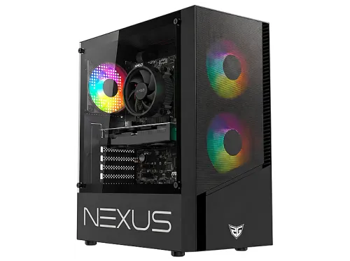 PC Gaming | PC RACING IONQ 5, AMD Ryzen™ 5 5500, 16 GB RAM, 1 TB SSD, Radeon™ RX 7600, Windows 11 Pro, Negro