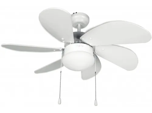 Ventilador de techo con luz | ORBEGOZO CP 15076 B, 50 W, 3 velocidades, Blanco