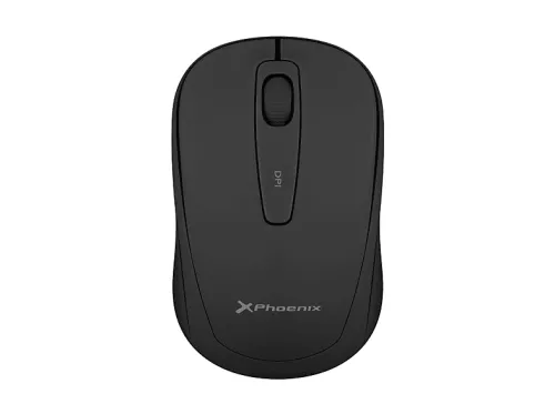 Ratón inalámbrico | PHOENIX PHM250-B, Inhalámbrico, 1600 ppp, Multicolor