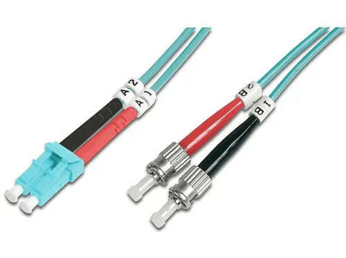 Cable de fibra óptica | DIGITUS Duplex LC ST/BFOC