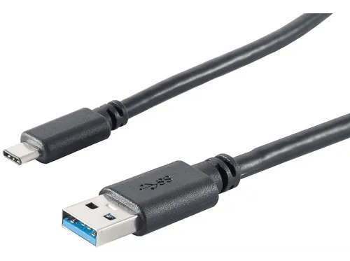Cable USB | S/CONN 13-31045, USB 3.2, USB-A, USB-C, Negro