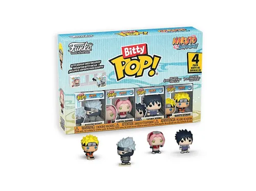 Figura | FUNKO Naruto Shippuden Bitty POP! Pack de 4 figuras de vinilo Equipo 7 con CH 2,5 cm