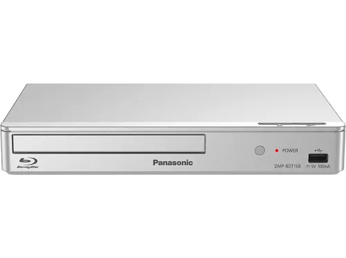 Reproductor de Blu-Ray | PANASONIC DMP-BDT168EG, Full HD, USB|WiFi|USB 2.0|HDMI|RJ-45|Ethernet, Plata