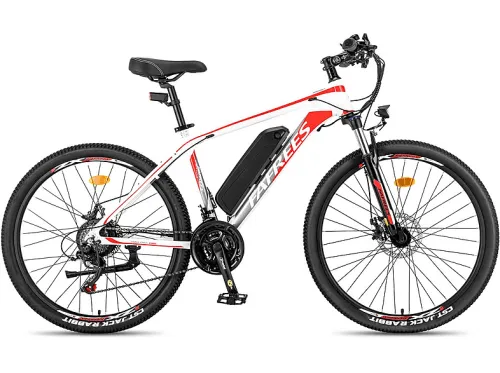 Bicicleta de ciudad | FAFREES Hailong One, Bicicleta eléctrica, 250 W, Blanco Rojo