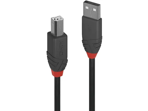 Cable USB | LINDY Lindy - 36675 cable USB 5 m USB 2.0 USB A USB B Negro, USB 2.0, USB-A, USB-B, Negro