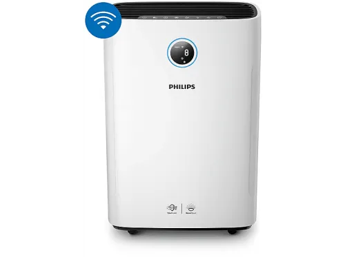 Purificador de aire | PHILIPS AC2729/10, 35 W, Evaporación en frío, 3,5 l, Negro