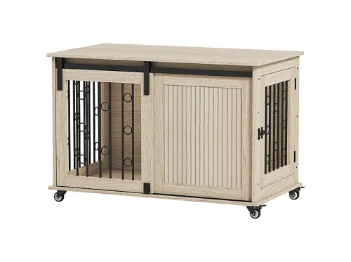 Jaula para perros | PAWHUT D02-249V00AK, para Perro, Roble