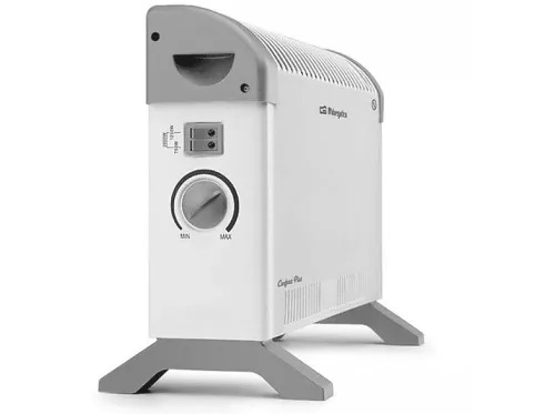 Convector | ORBEGOZO ORBCV1300, 2000 W, 3 niveles de calor, Blanco
