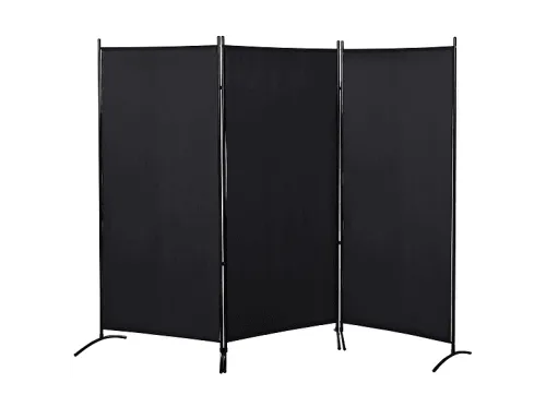 Biombo | HOMCOM 830-306V01BK, Negro