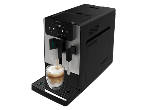 Cafetera superautomática | Cecotec Cremmaet Steam, 19 bar, 1300W, Depósito 1.1L, Molinillo cónico, Plug&Play, Vaporizador, Depósito café 150g, Negro