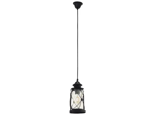 Lámpara de techo | Bradford EGLO, Negro, Transparente