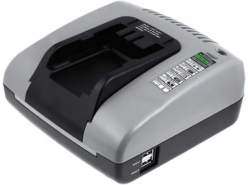 Cargador para herramientas | POWERY Powery Cargador de batería con USB para Black & Decker CP12K, 7,5Wh, Gris