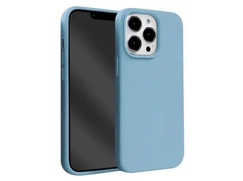 Carcasa para móvil | CRONG CRG-COLR-IP1367-LBLU, Compatible con Apple iPhone 13 Pro Max, Azul