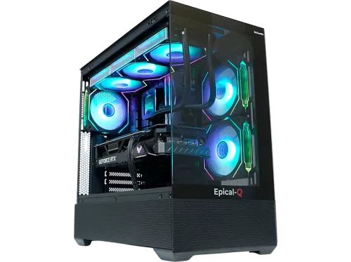 PC Gaming | EPICAL-Q Tunror, AMD Ryzen 9 9900X, 32 GB RAM, 2 TB SSD, GeForce RTX™ 5070 Ti, Windows 11 Pro, Negro