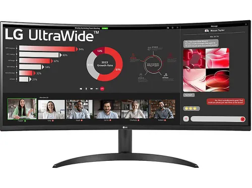 Monitor | LG 34WR50QK/34/WQHD/VA/100HZ/5MS/2XHDMI/DP/SALIDA AU, 34 ", QHD, 5 ms, 100 Hz, Negro